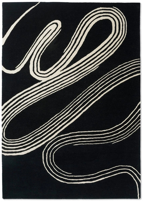 Caviar Abstract Hand-Tufted Wool Rug