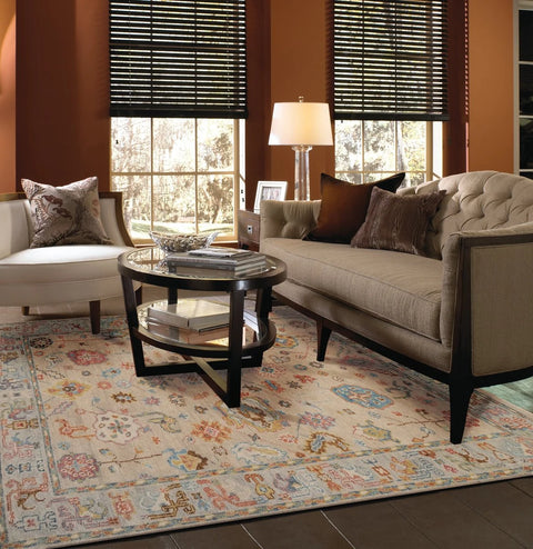 Elan IvoryWhite Hand-Knotted Wool Rug - Image 1