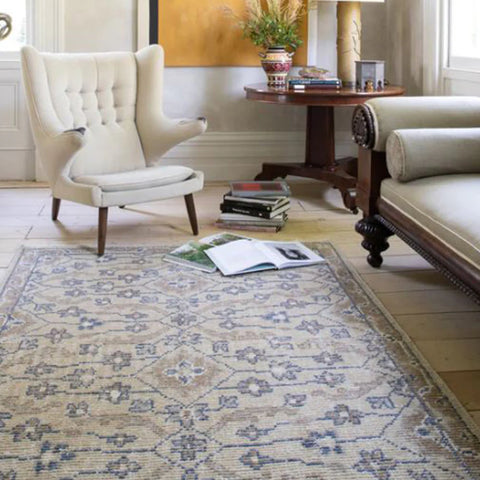 Finial Hand-Knotted Wool Rug - Image 1