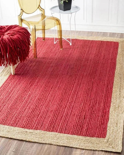 Red Natural Jute Rug - Image 1