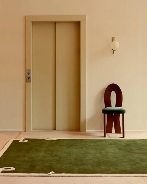 Solmaze Irregular Hand-Tufted Wool Rug - Image 1