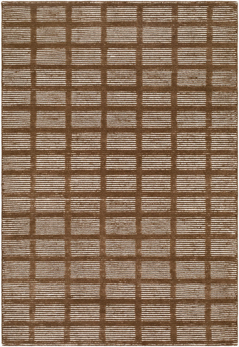Track Geometric Hand-Tufted Wool Rug - Image 1