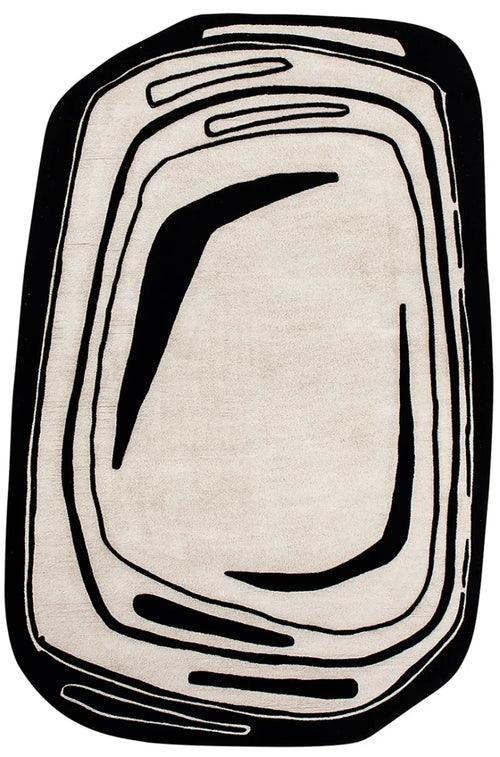Abacus Irregular Hand-Tufted Wool Rug - Image 2