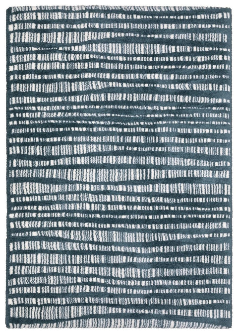 Atlas Blue Modern Plush Shag Rug - Image 1