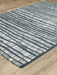 Atlas Blue Modern Plush Shag Rug - Image 2