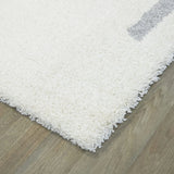 Atlas Ivory Modern Plush Shag Rug - Image 4