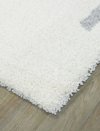 Atlas Ivory Modern Plush Shag Rug - Image 4