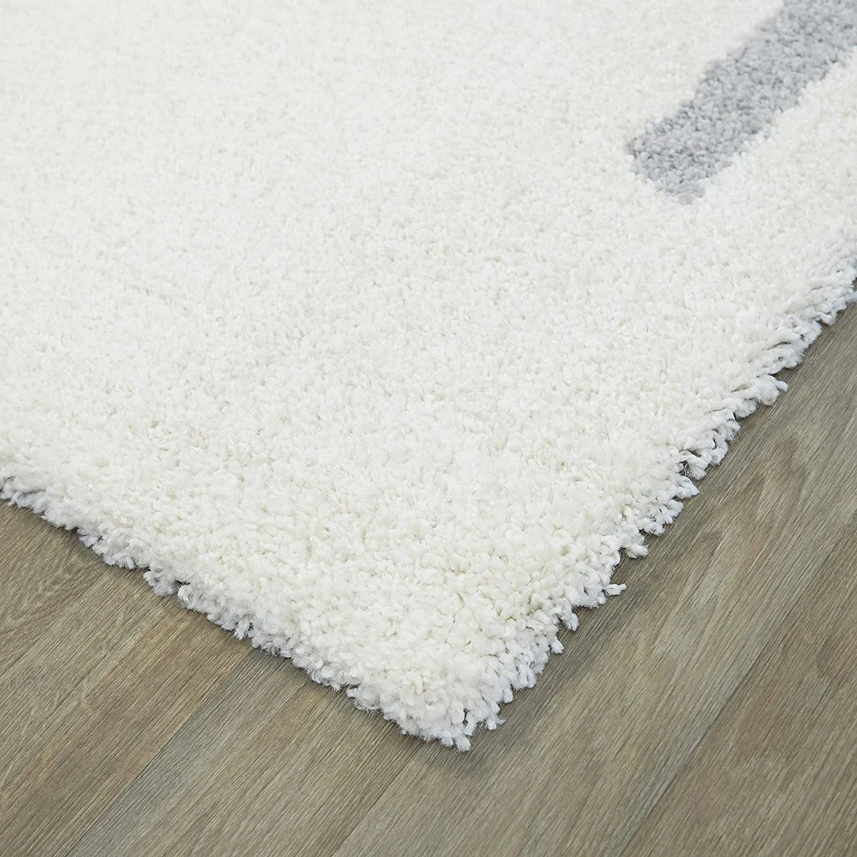 Atlas Ivory Modern Plush Shag Rug - Image 4