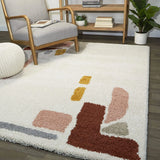 Atlas Ivory Modern Plush Shag Rug - Image 5