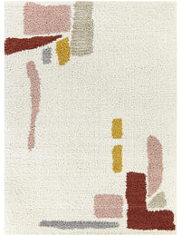 Atlas Ivory Modern Plush Shag Rug - Image 7