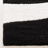 Augustan BLACK Ripple Collection Plush Shag Rug - Image 5