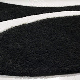 Augustan BLACK Ripple Collection Plush Shag Rug - Image 7