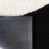 Augustan BLACK Ripple Collection Plush Shag Rug Round Rug - Image 3