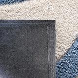 Augustan BLUE & IVORY Ripple Collection Plush Shag Rug Round Rug - Image 7