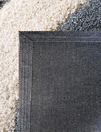 Augustan SLATE GREY Ripple Collection Plush Shag Rug - Image 5
