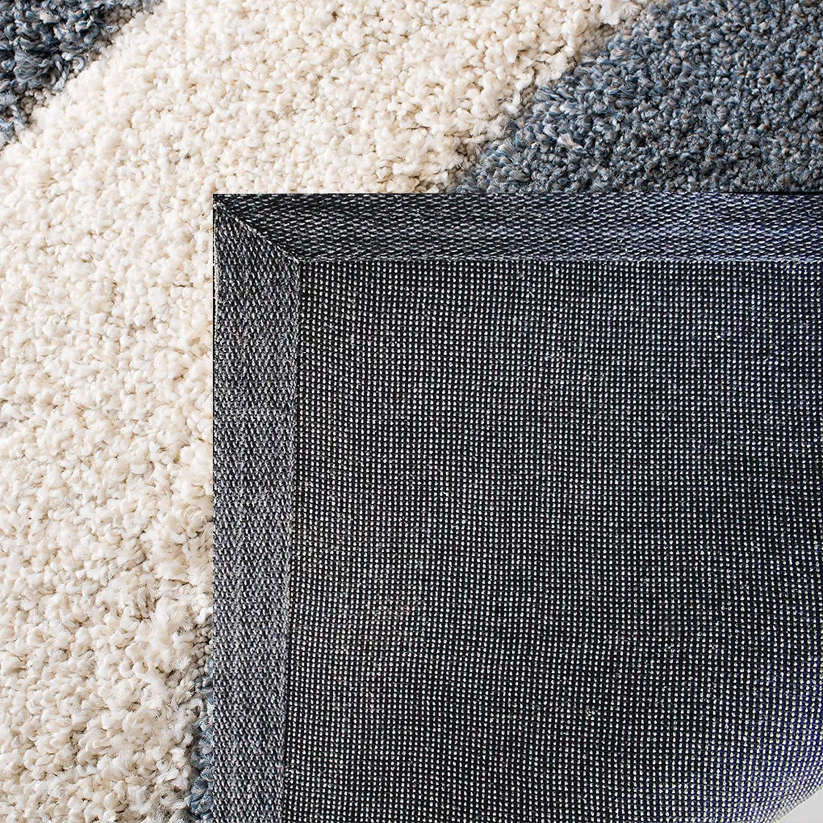 Augustan SLATE GREY Ripple Collection Plush Shag Rug - Image 5