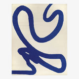 Azure Abstract Hand-Tufted Wool Rug - Image 1