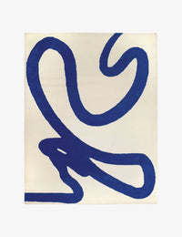 Azure Abstract Hand-Tufted Wool Rug - Image 1