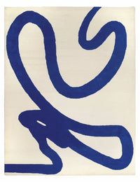 Azure Abstract Hand-Tufted Wool Rug - Image 5