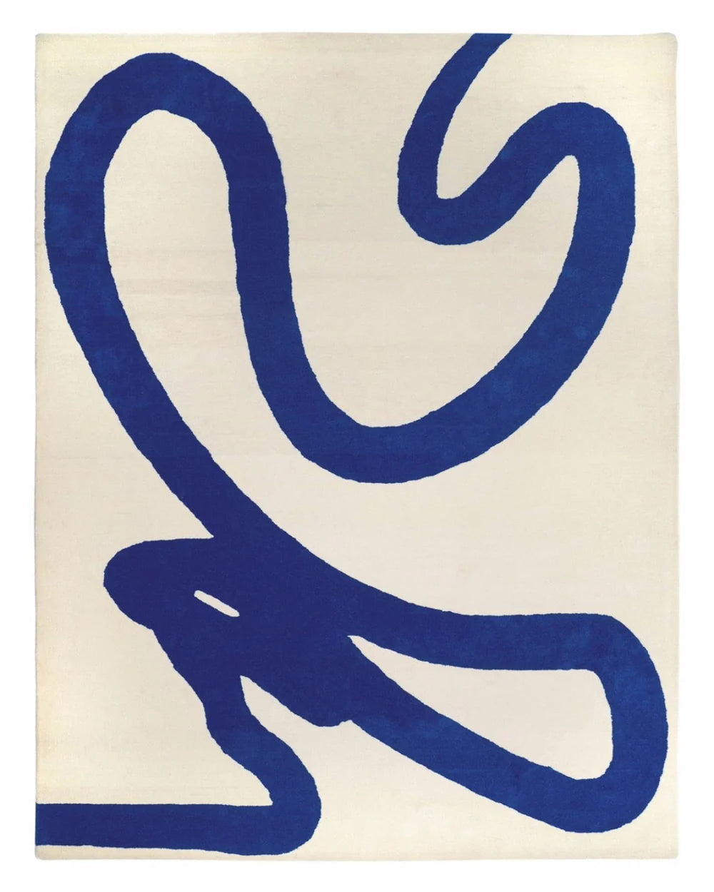 Azure Abstract Hand-Tufted Wool Rug - Image 5