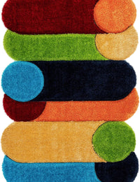 Baseball irregular Shags Plush Shag Rug - Image 2