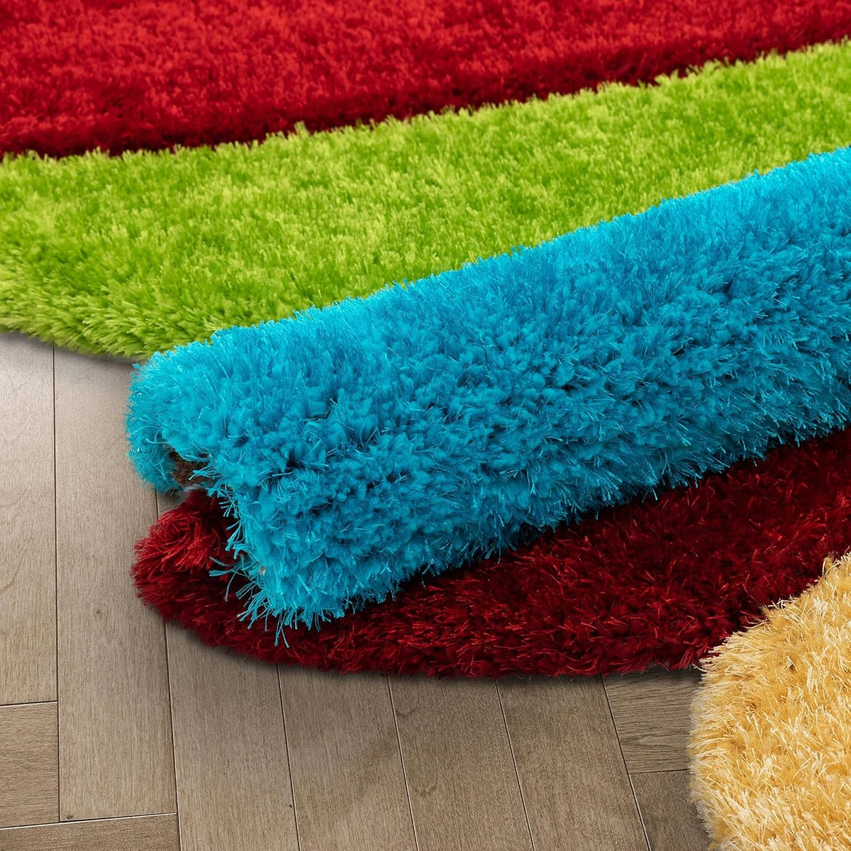 Baseball irregular Shags Plush Shag Rug - Image 3