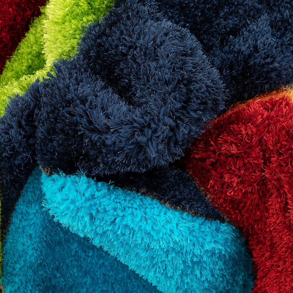 Baseball irregular Shags Plush Shag Rug - Image 7