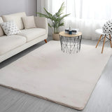 Beige Faux Rabbit Fur Rug - Image 1
