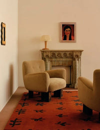 Big Buds Irregular Hand-Tufted Wool Rug - Image 1