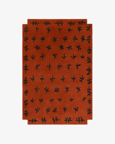 Big Buds Irregular Hand-Tufted Wool Rug - Image 3