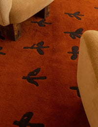 Big Buds Irregular Hand-Tufted Wool Rug - Image 4