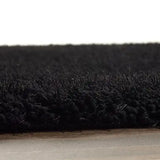 Black Solid Plush Shag Rug - Image 5