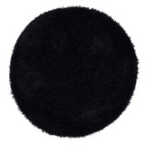 Black Solid Plush Shag Rug - Image 6
