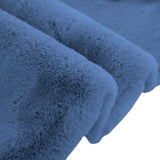 Blue Faux Rabbit Fur Rug - Image 2