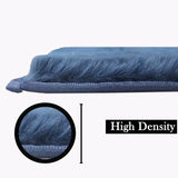 Blue Faux Rabbit Fur Rug - Image 6