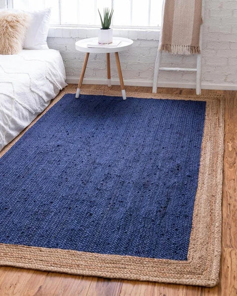 Blue Natural Jute Rug - Image 1