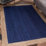 Blue Natural Jute Rug - Image 2