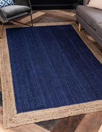 Blue Natural Jute Rug - Image 2