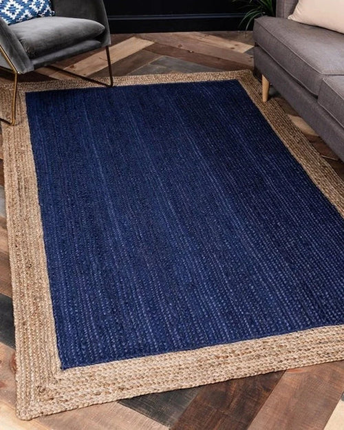 Blue Natural Jute Rug - Image 2