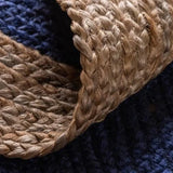 Blue Natural Jute Rug - Image 4