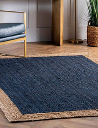 Blue Natural Jute Rug - Image 5