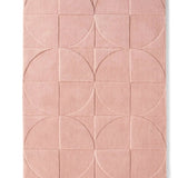Blush Geometric Hand-Tufted Wool Rug - Image 4