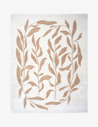 Botanical Floral Hand-Tufted Wool Rug - Image 1
