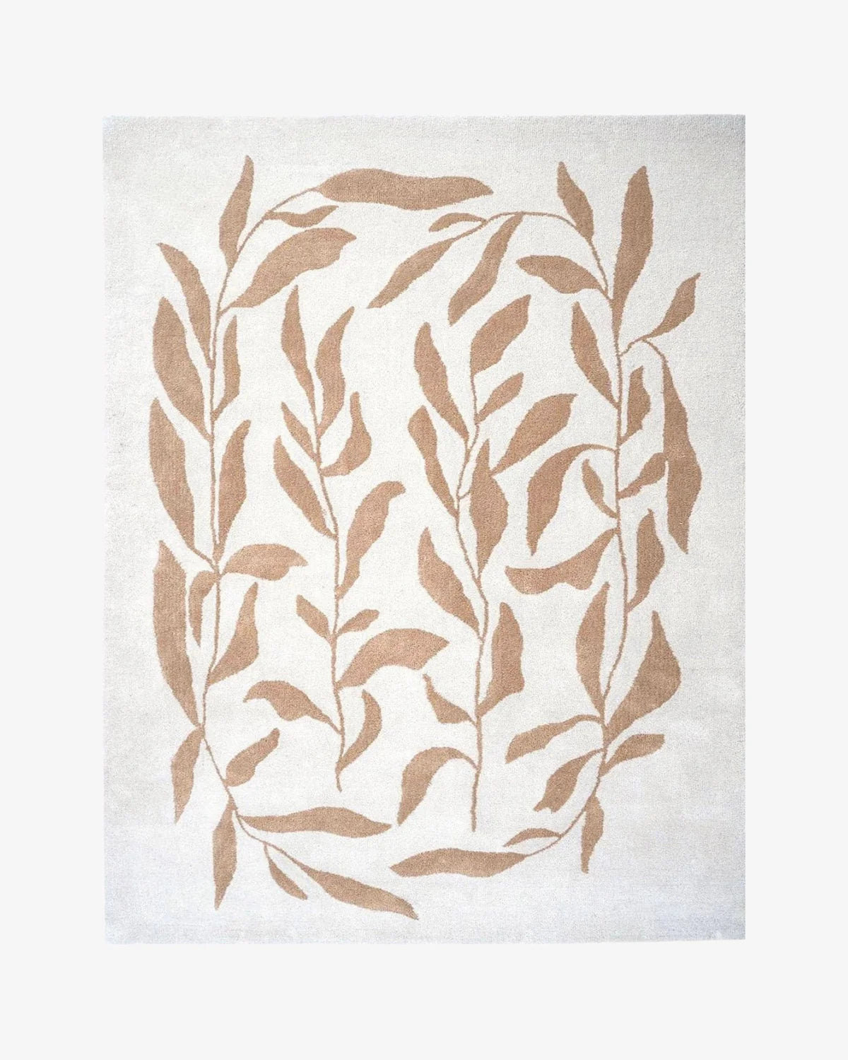 Botanical Floral Hand-Tufted Wool Rug - Image 1