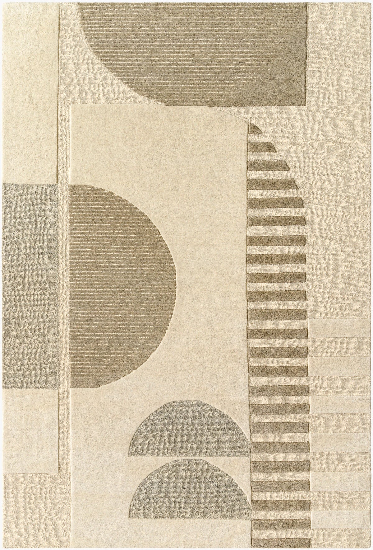 Brooklyn Gallery Abstract Hand-Tufted Wool Rug - Image 1