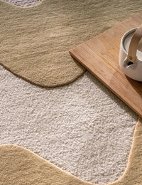 Butter Modern Hand-Tufted Wool Rug - Image 2