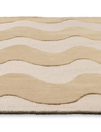 Butter Modern Hand-Tufted Wool Rug - Image 3
