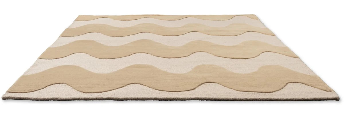 Butter Modern Hand-Tufted Wool Rug - Image 3