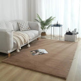 Camel Faux Rabbit Fur Rug - Image 1