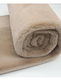 Camel Faux Rabbit Fur Rug - Image 2